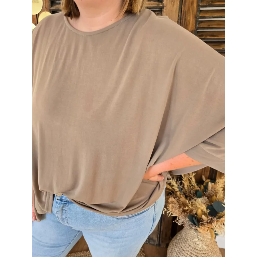 Blouse Nolwenn oversize taupe
