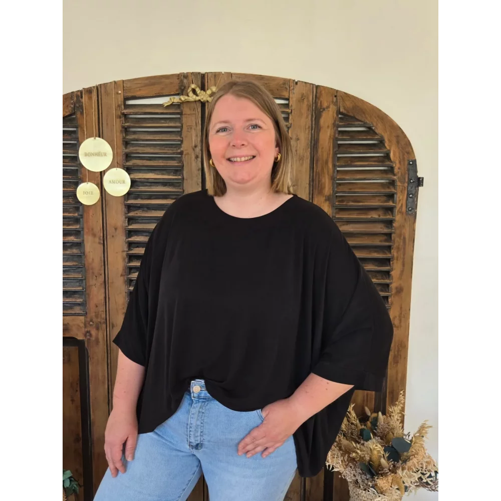 Blouse Nolwenn oversize noir