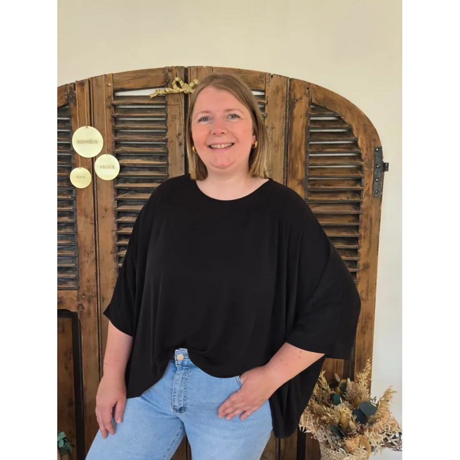 Blouse Nolwenn oversize noir