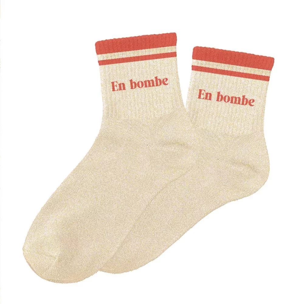 Chaussettes à paillettes sport En Bombe