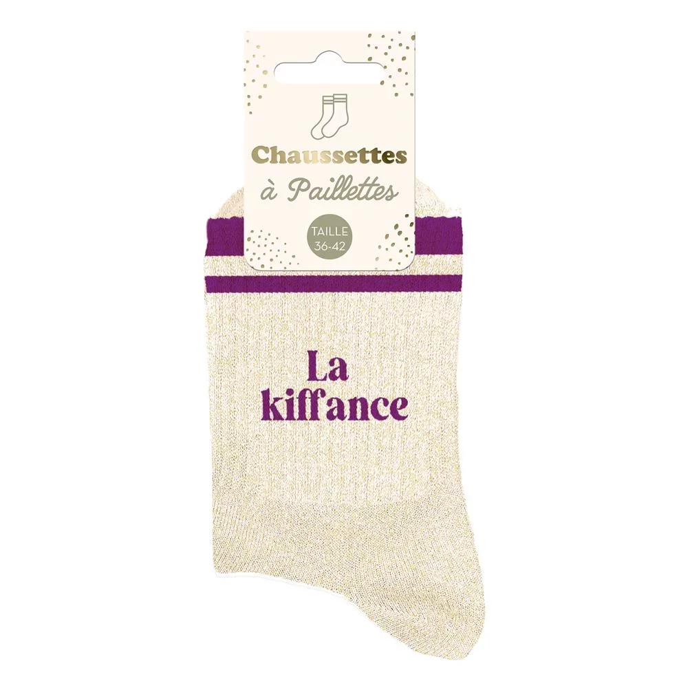 Chaussettes à paillettes sport La Kiffance