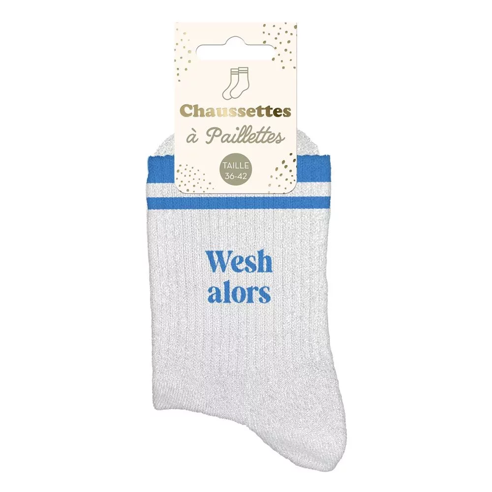 Chaussettes à paillettes sport Wesh Alors
