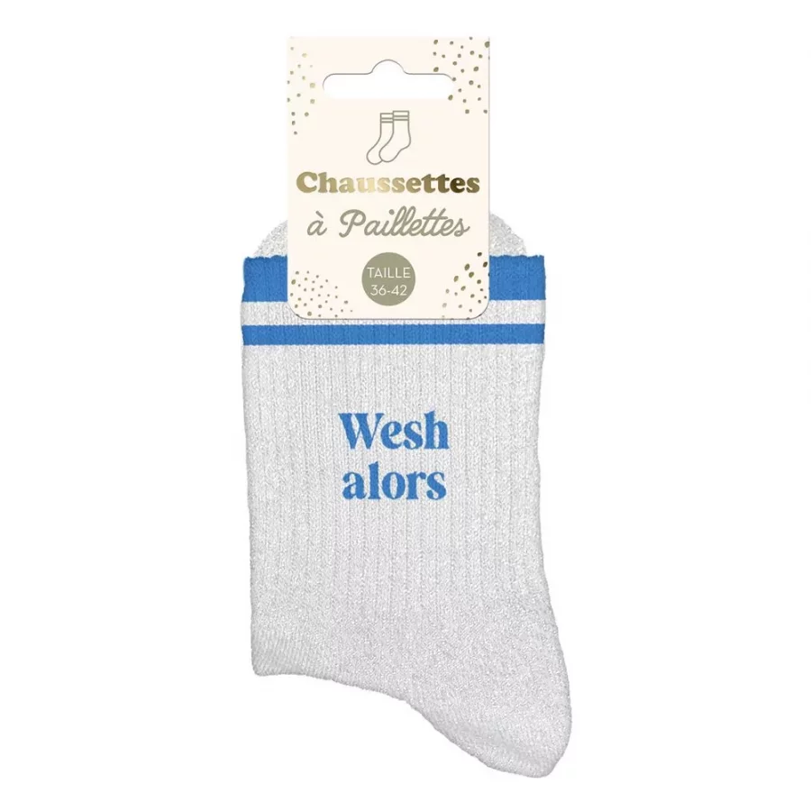 Chaussettes à paillettes sport Wesh Alors