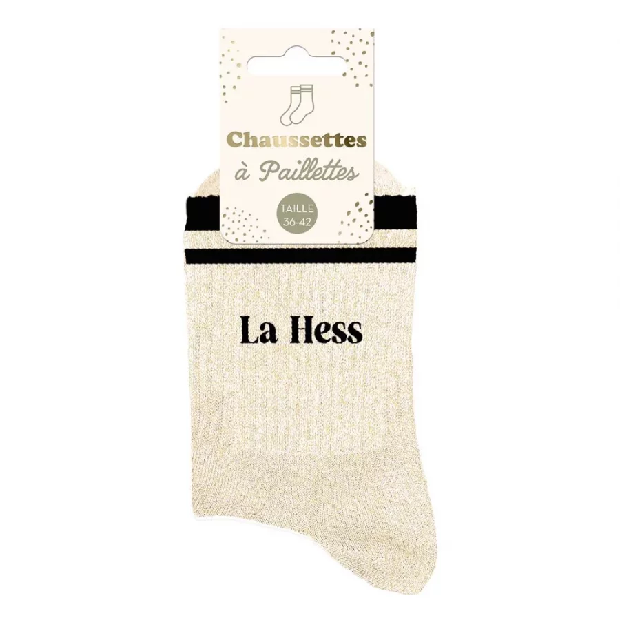 Chaussettes à paillettes sport La Hess
