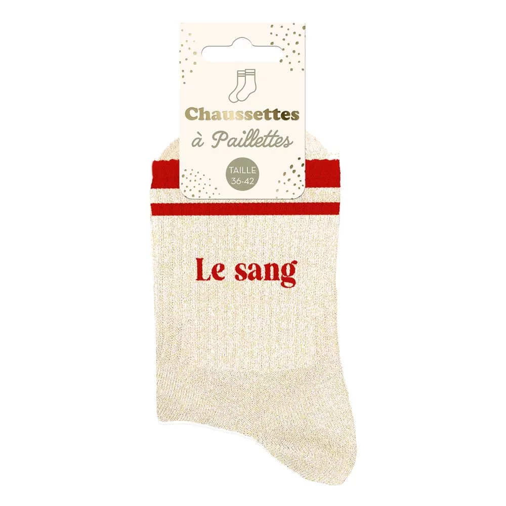 Chaussettes à paillettes sport Le Sang