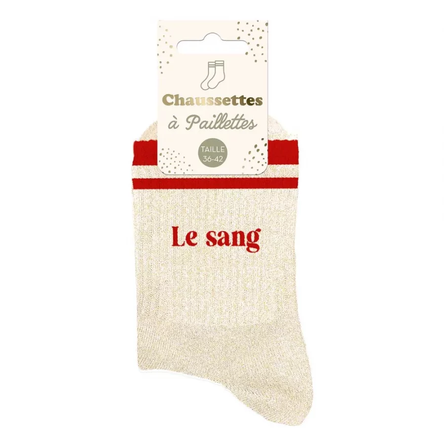 Chaussettes à paillettes sport Le Sang