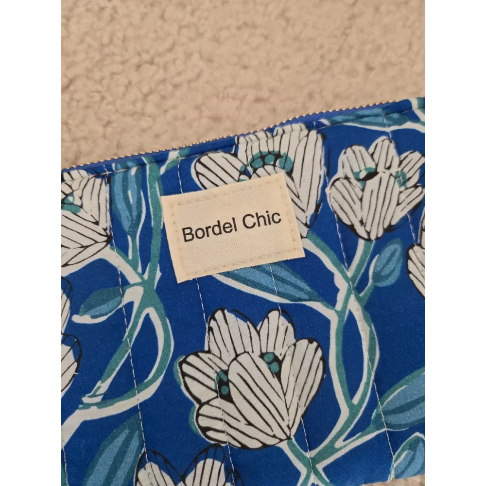 Pochette Trousse en tissu bleu Bordel Chic