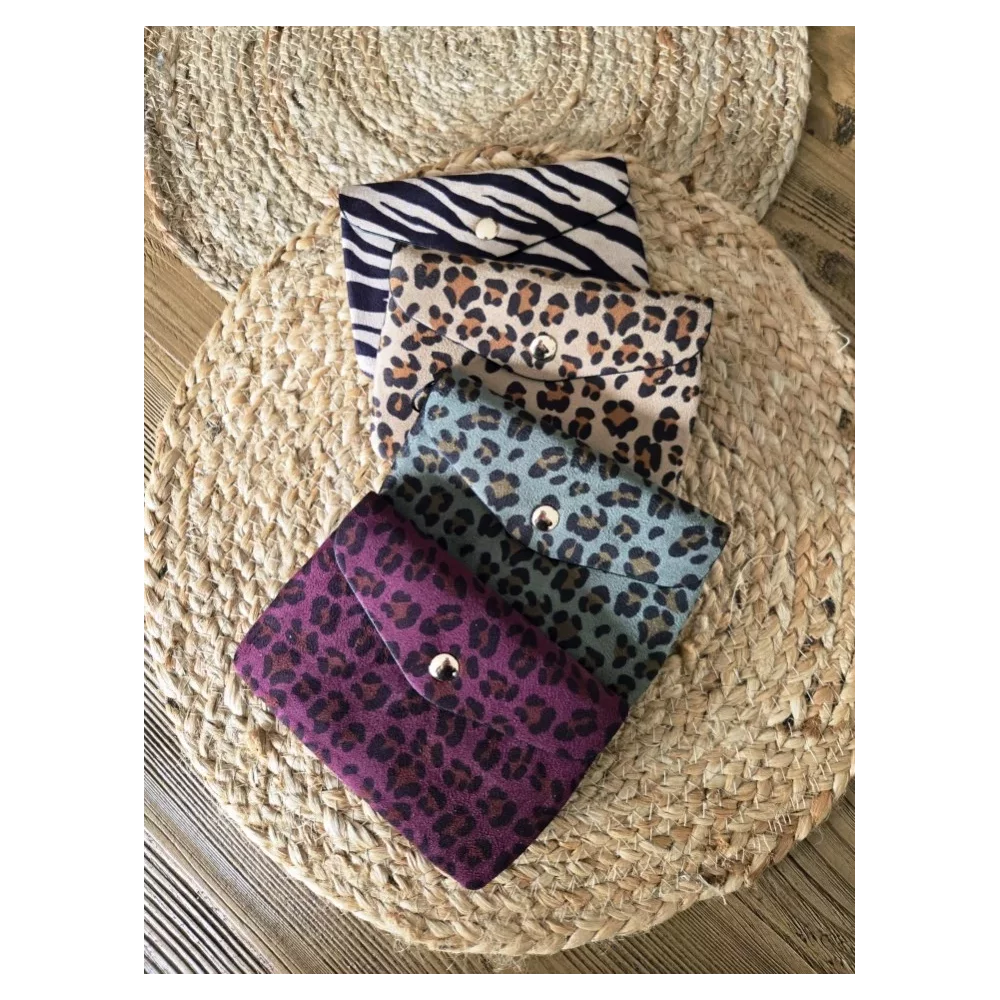 Porte Monnaie Pochette zebre ou leopard