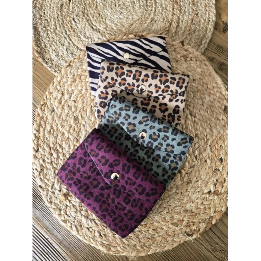 Porte Monnaie Pochette zebre ou leopard