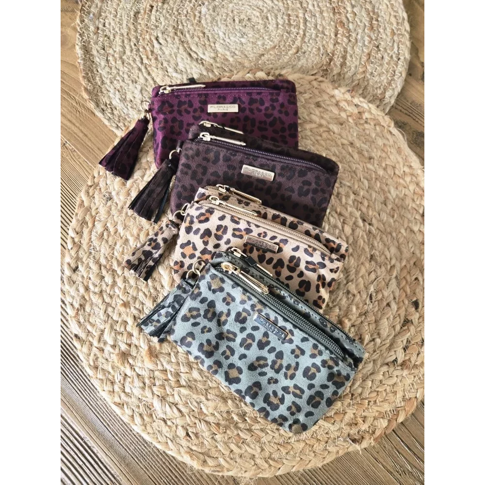 Porte Monnaie Pochette leopard