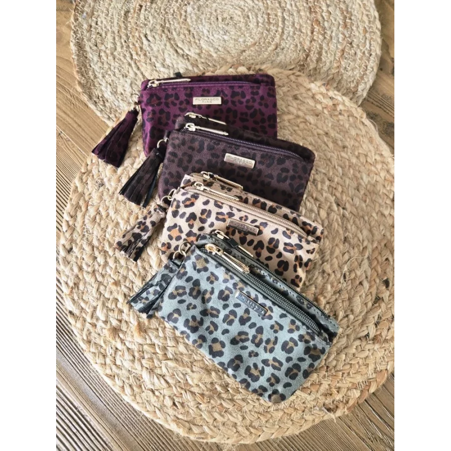 Porte Monnaie Pochette leopard