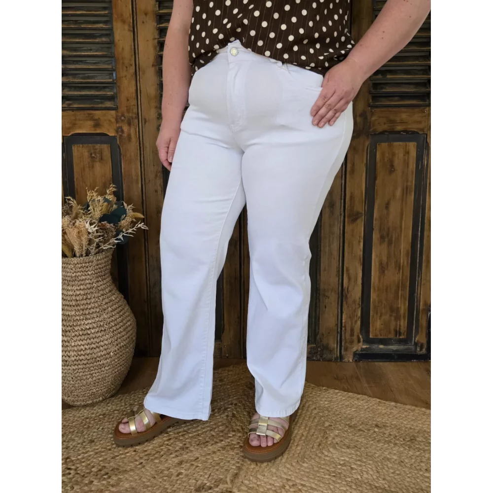 Jean flare Ange blanc