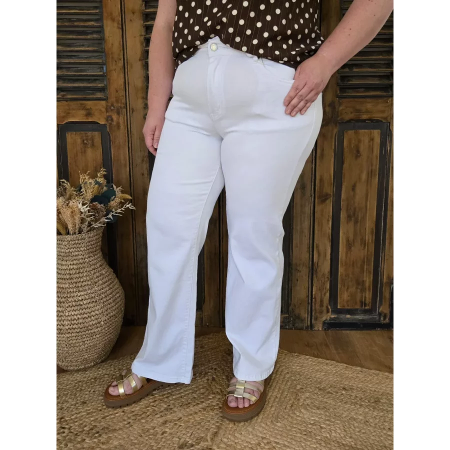 Jean flare Ange blanc