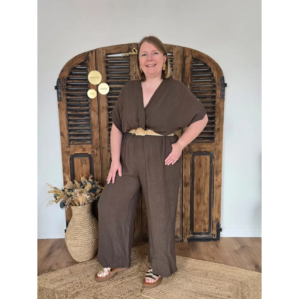 Combi Pantalon Josy choco