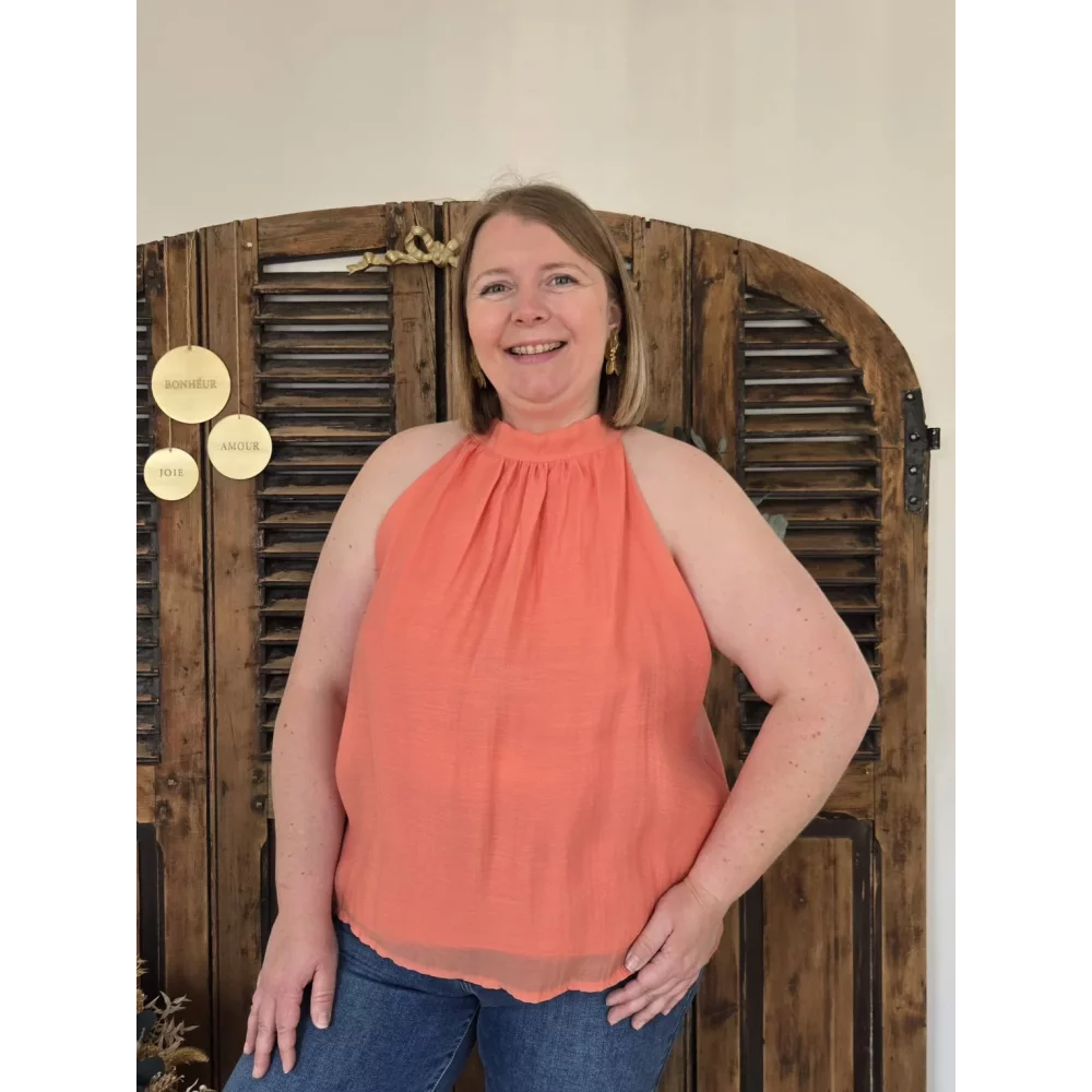 Blouse Zoé corail