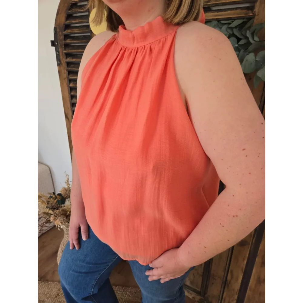 Blouse Zoé corail