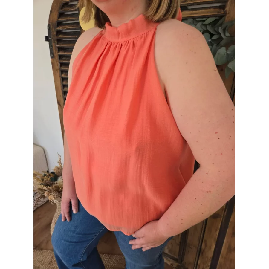 Blouse Zoé corail