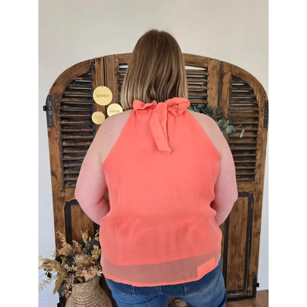 Blouse Zoé corail