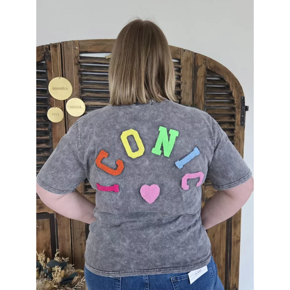T-shirt ICONIC gris used