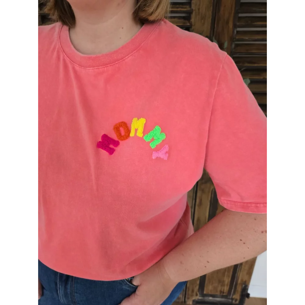 T-shirt Mommy corail