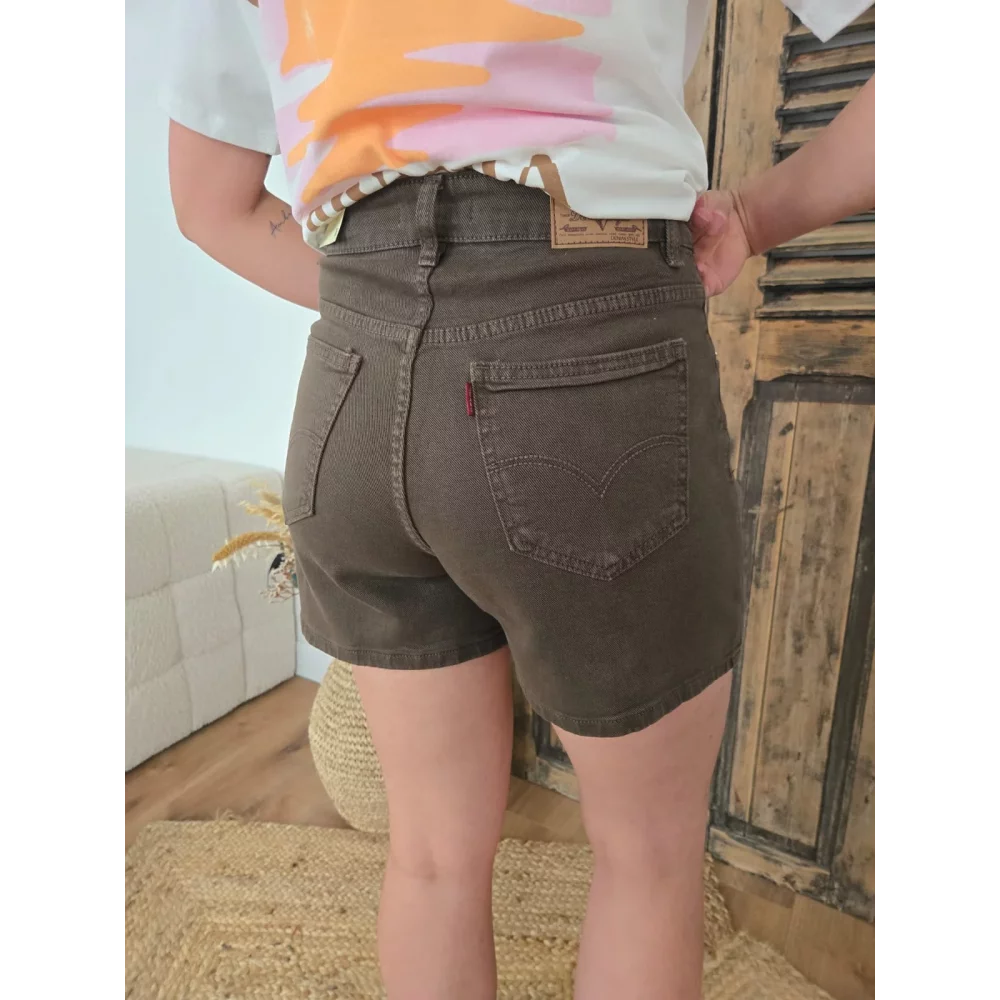 Short Raphael en jean choco
