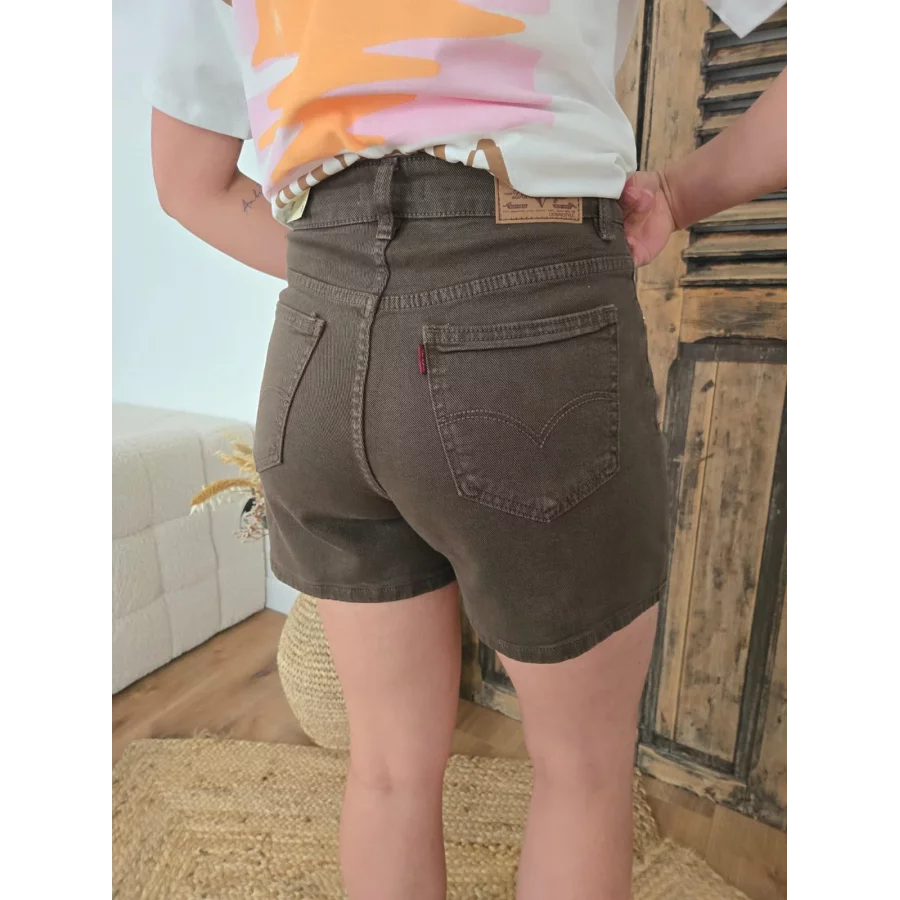 Short Raphael en jean choco