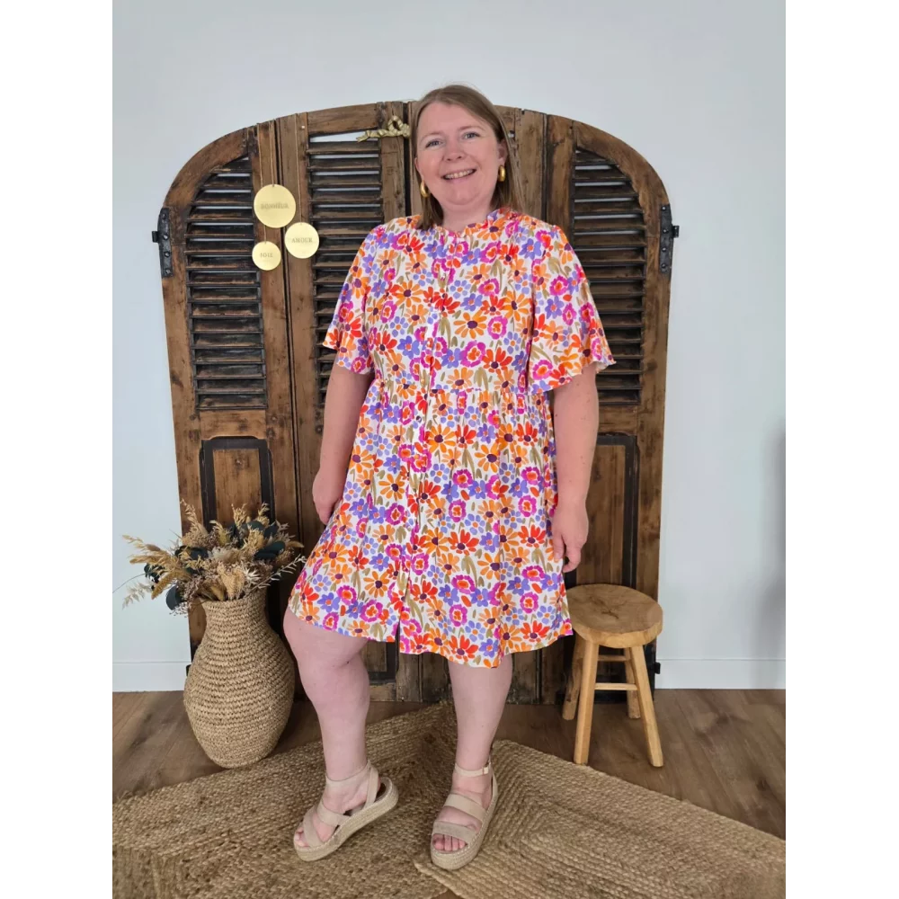 Robe Marthe fleurs colorées