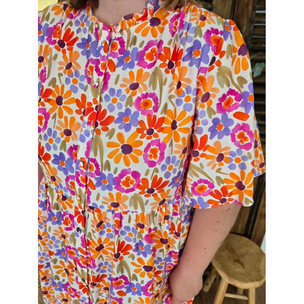 Robe Marthe fleurs colorées