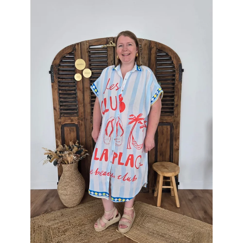 Robe chemise oversize Club de la plage