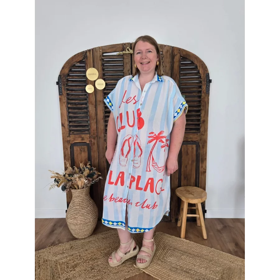Robe chemise oversize Club de la plage