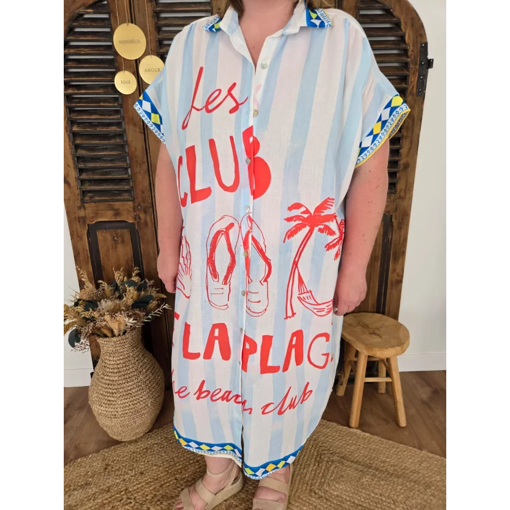 Robe chemise oversize Club de la plage