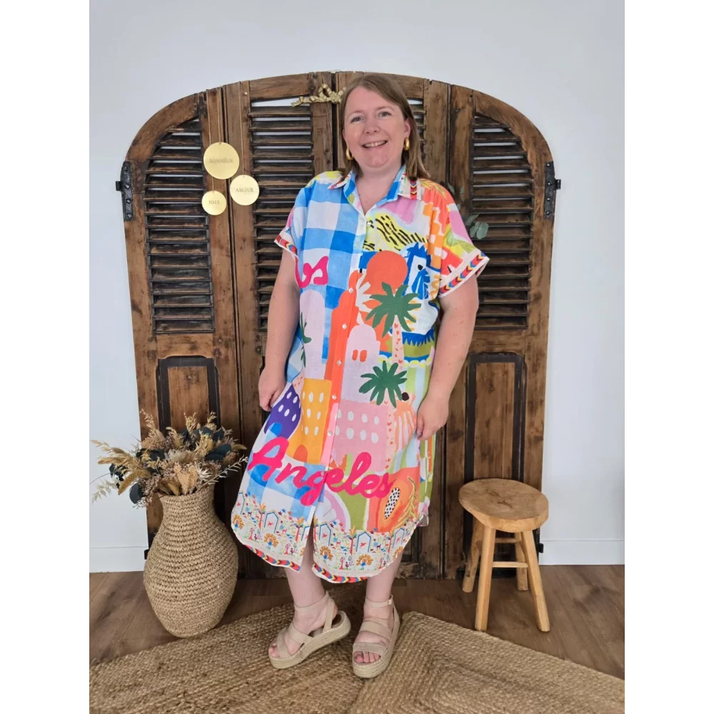 Robe chemise oversize Los Angeles