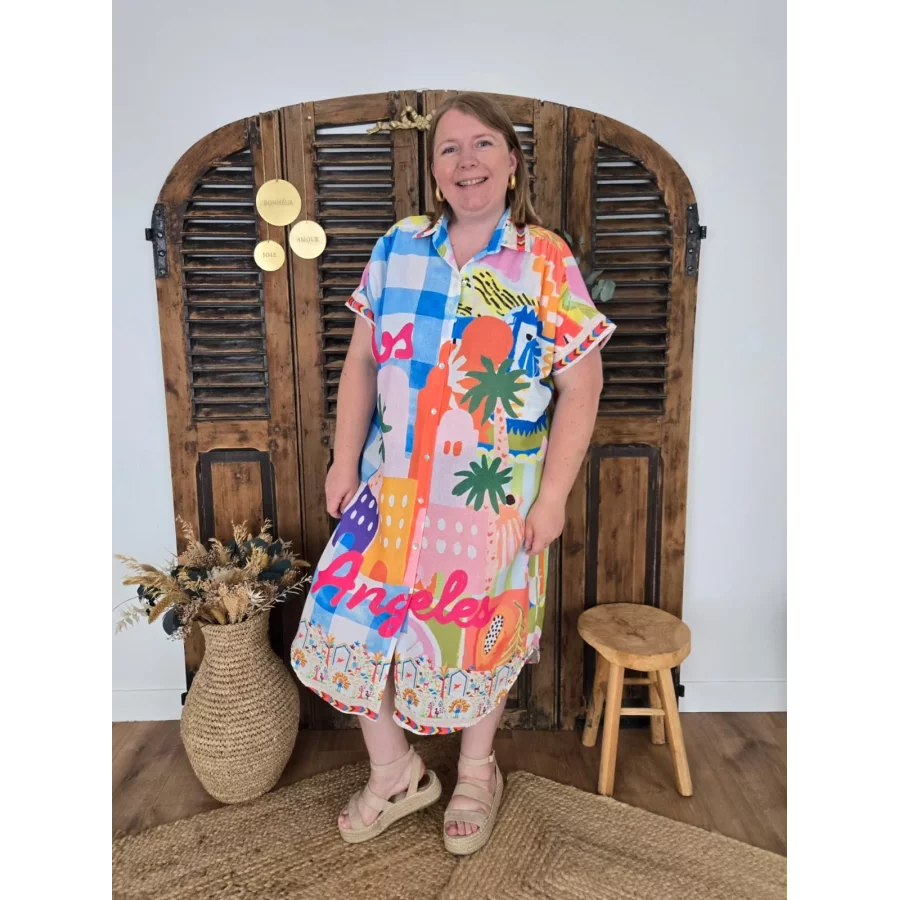 Robe chemise oversize Los Angeles