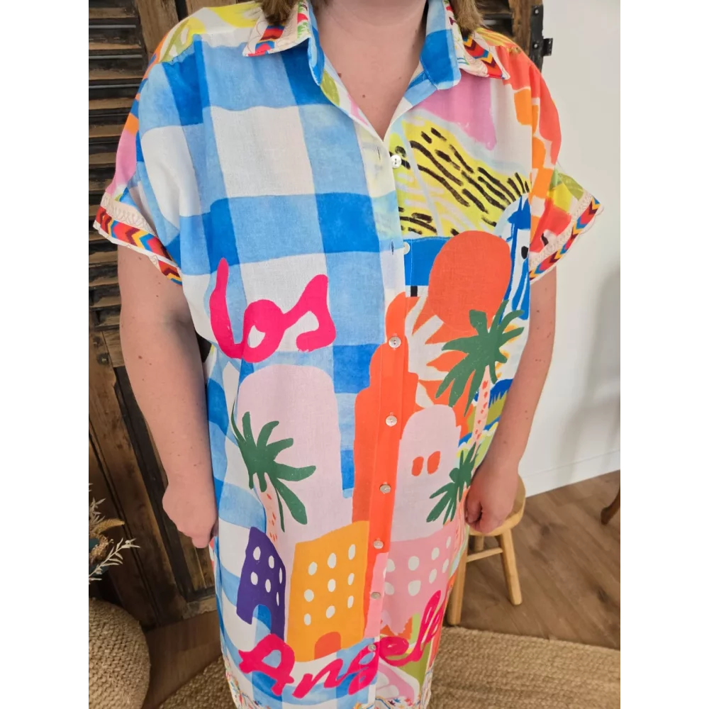 Robe chemise oversize Los Angeles