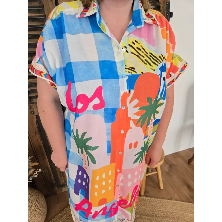 Robe chemise oversize Los Angeles