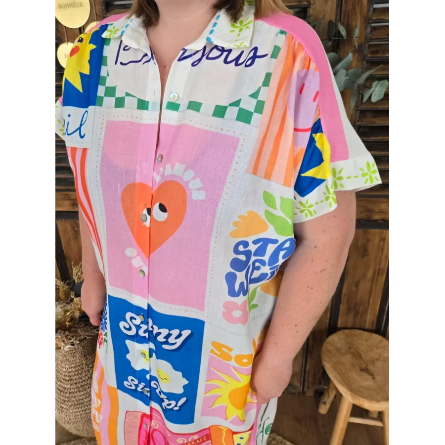 Robe chemise oversize Summer Holidays