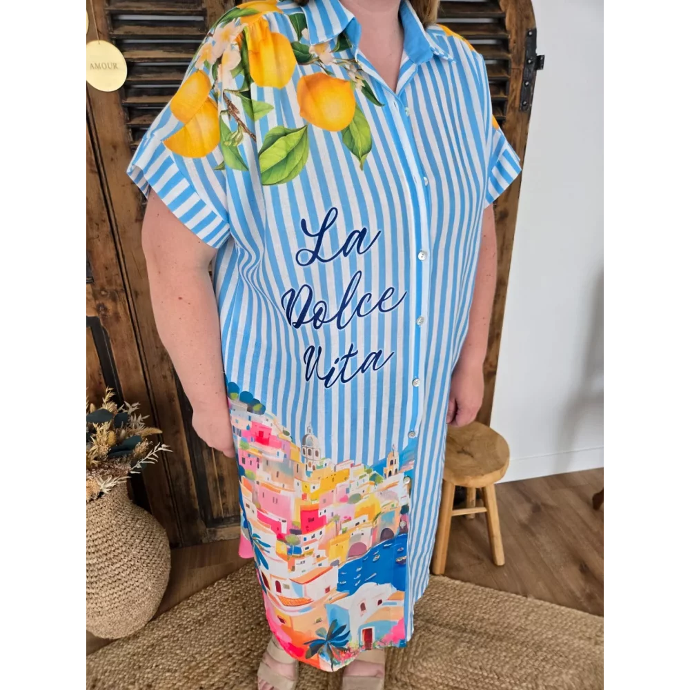 Robe chemise oversize Dolce Vita Italie