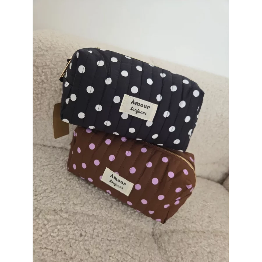 Trousse à pois Amour Toujours