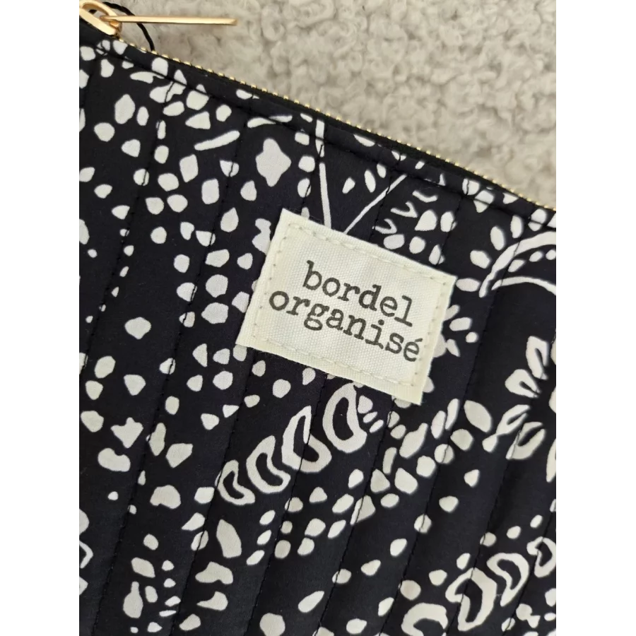 Pochette Trousse noir et blanc Bordel Organisé