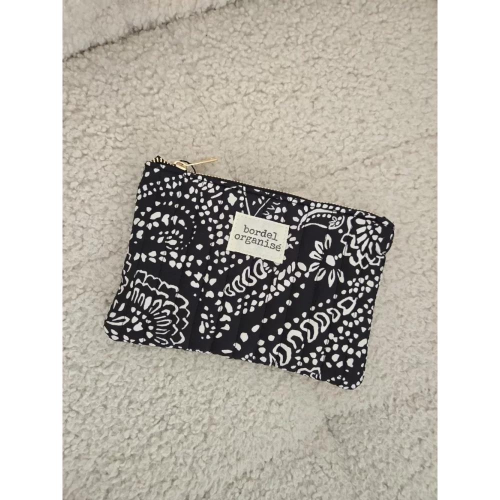 Pochette Trousse noir et blanc Bordel Organisé