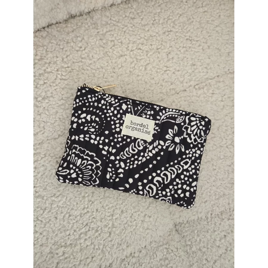 Pochette Trousse noir et blanc Bordel Organisé