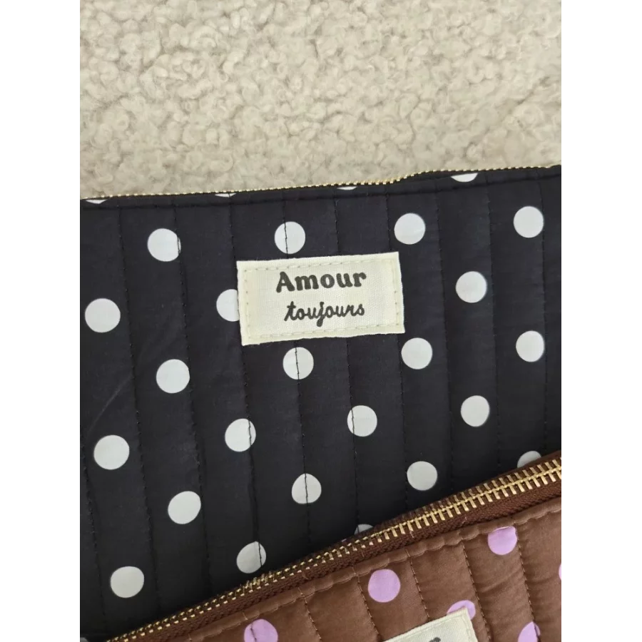 Pochette Trousse à pois Amour Toujours