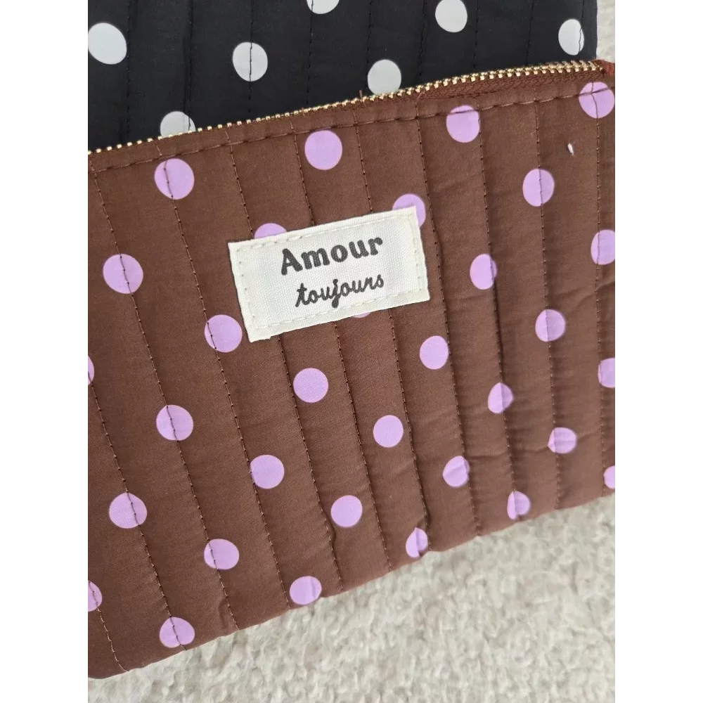 Pochette Trousse à pois Amour Toujours