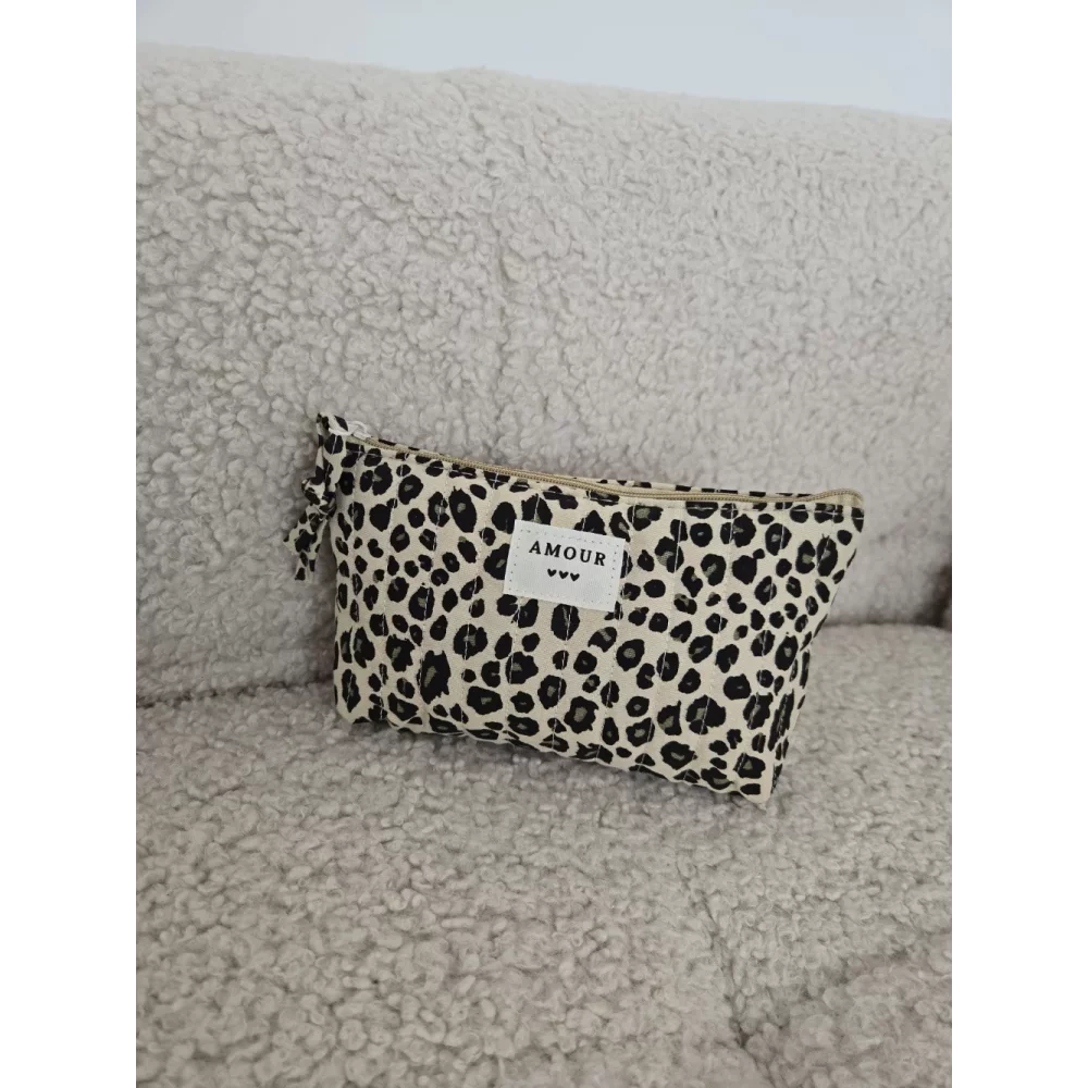 Petite Trousse leopard beige Amour