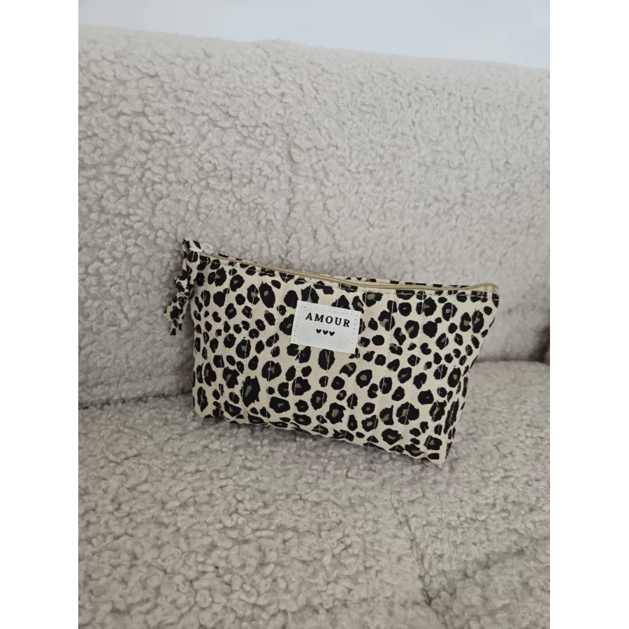 Petite Trousse leopard beige Amour