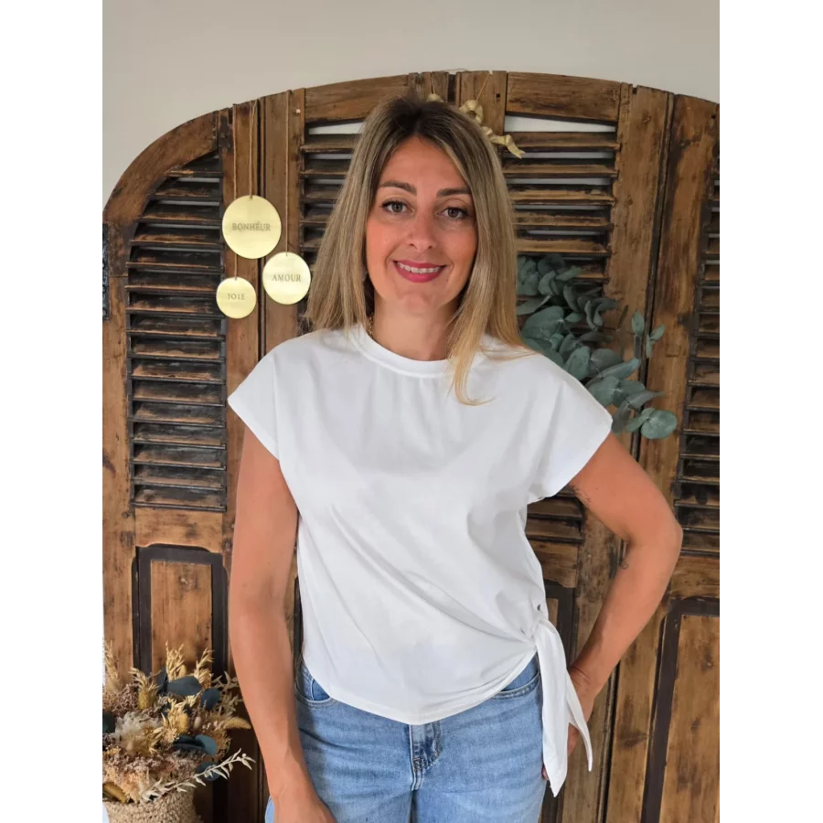 T-shirt Emile blanc à nouer