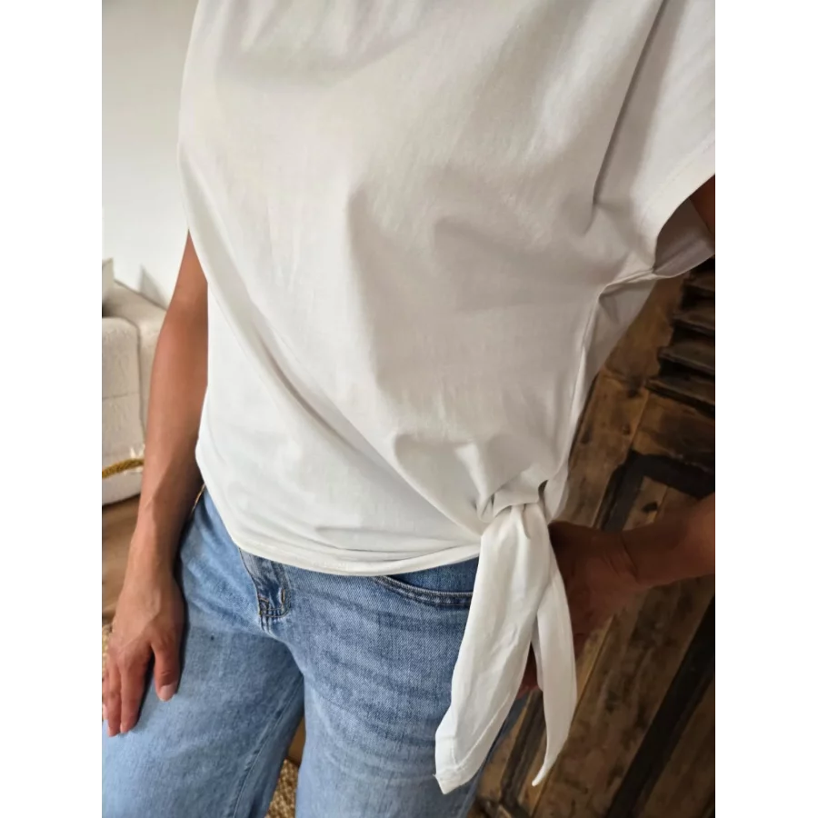 T-shirt Emile blanc à nouer