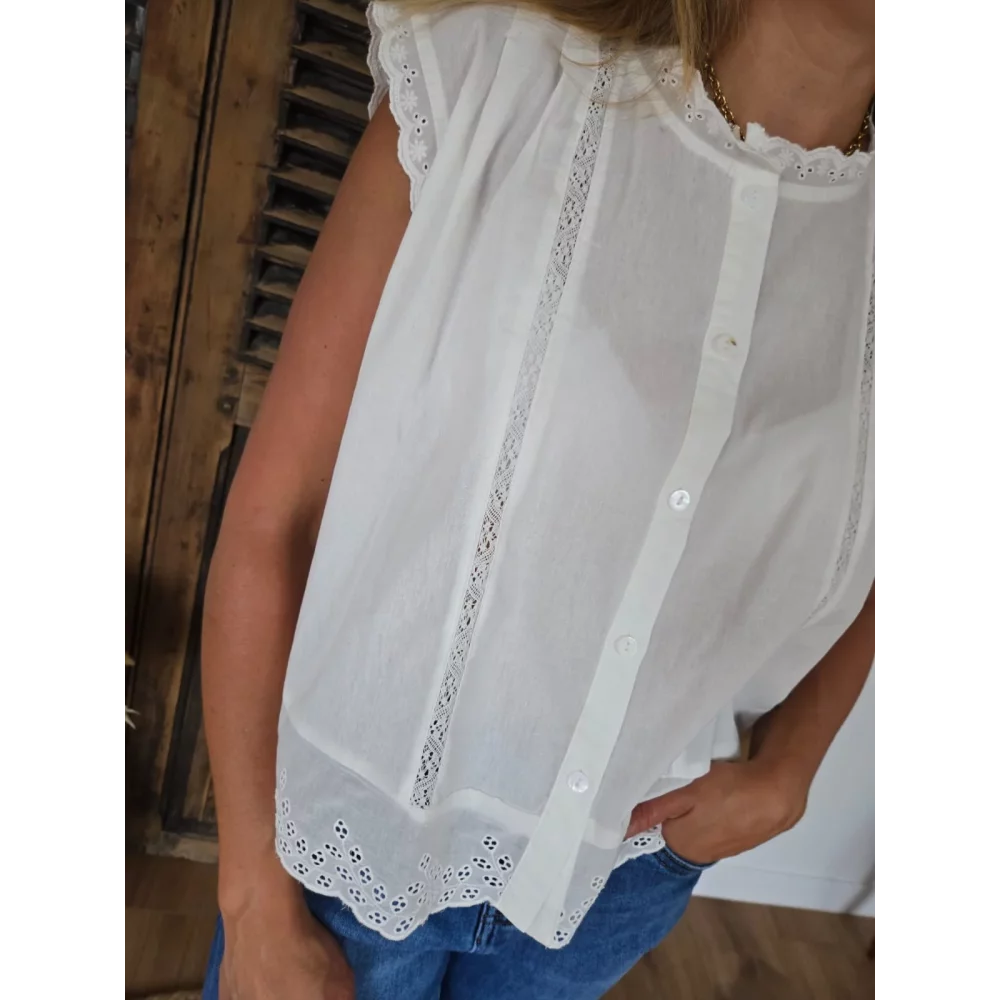 Chemise chasuble Malorie blanche