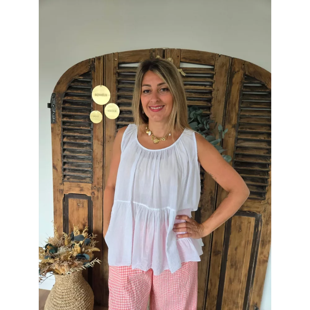 Blouse en voile de coton