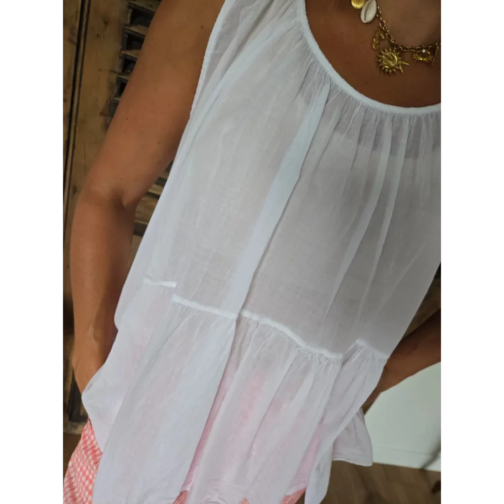 Blouse en voile de coton